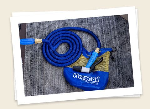 washdown system hose on a godfrey aquapatio sundeck pontoon