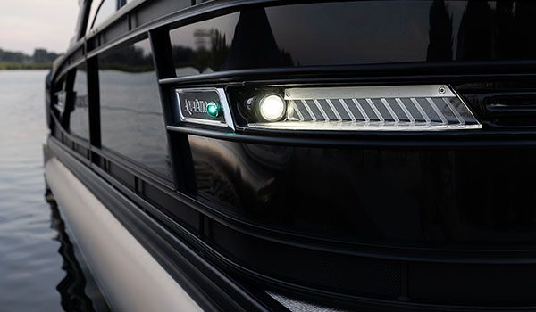 bow lighting on a godfrey aquapatio twin pontoon