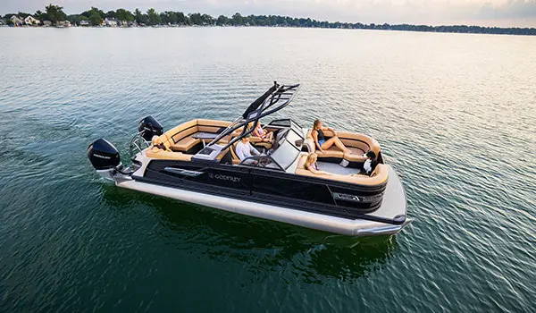 Specs: Godfrey AquaPatio 256 ULW Twin | Godfrey Pontoon