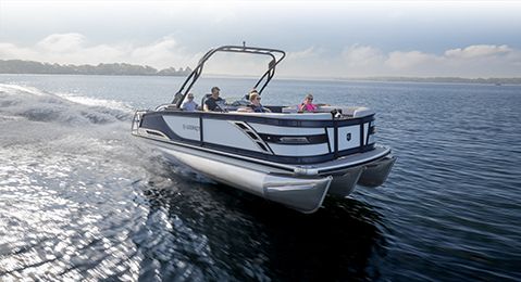 Godfrey Sanpan Series pontoon boats.