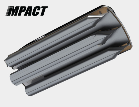 27-inch iMPACT Triple Tube design beneath a Godfrey pontoon boat.