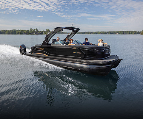Grand Luxe Arch tower on a Godfrey pontoon boat. 