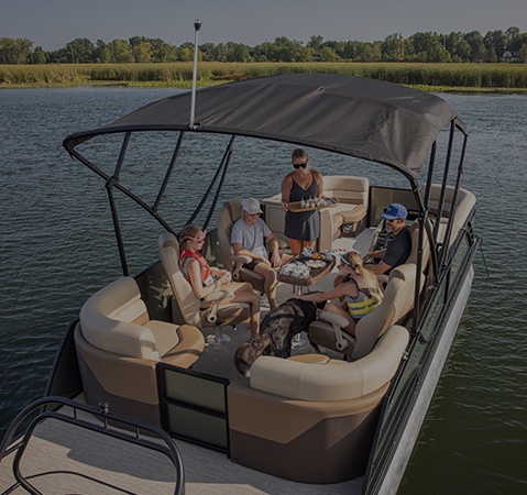 Quad Social Pontoon Boats | Godfrey