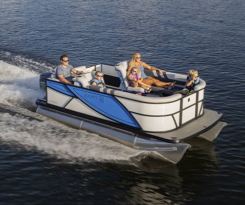 Explore Godfrey Mighty G Series pontoon boats.