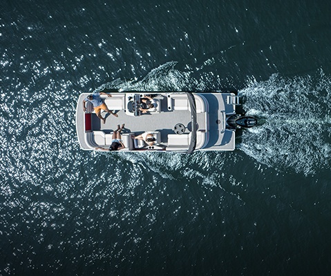 Explore Godfrey pontoon boats with Split Bench layouts.