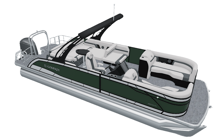 Explore Godfrey Monaco Lounge pontoons.