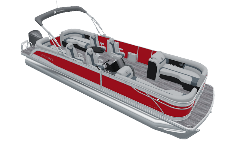 Explore Godfrey Monaco Quad Social pontoons.