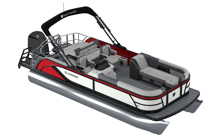 Explore Godfrey Sweetwater Lounge pontoons.