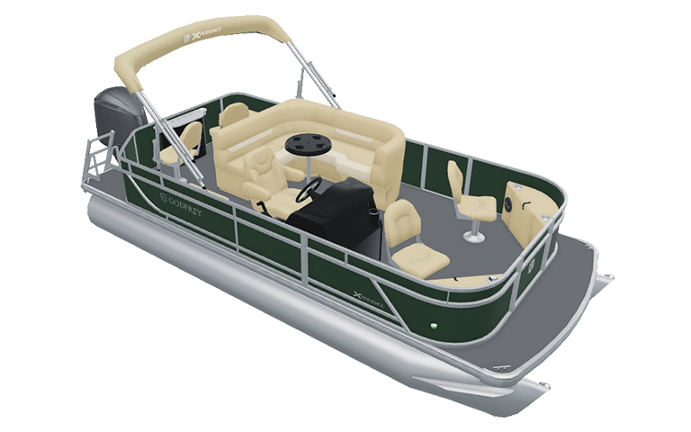 Explore Godfrey Xperience Lounge pontoons.