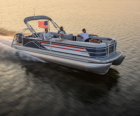Explore Godfrey pontoon boats with Cruise layouts.