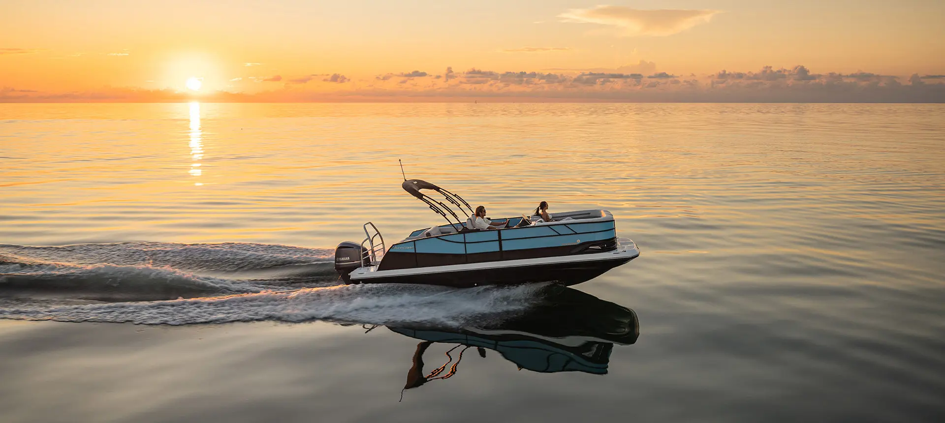 sunset cruise on a hurricane fundeck 2360 sfl ob