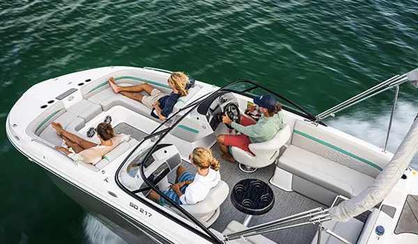 overhead view of family on hurricane sundeck 217 ob