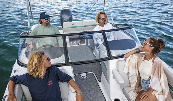 overhead view of friends on hurricane sundeck 217 ob
