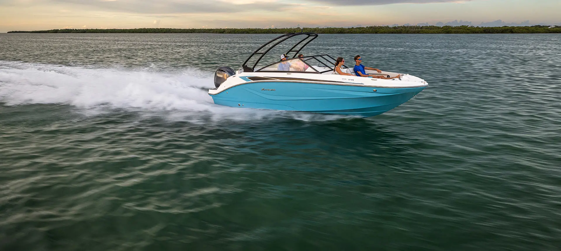 hurricane sundeck 235 ob speeding on water