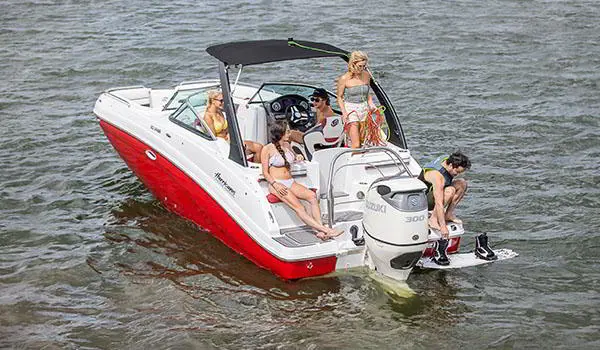 Specs: SunDeck 2486 OB | Hurricane Deck Boats