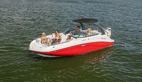 side view of a hurricane sundeck 2486 ob