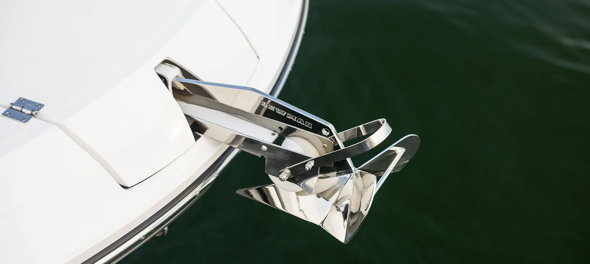 remote-controlled bow anchor on a hurricane sundeck 2600 ob deck boat