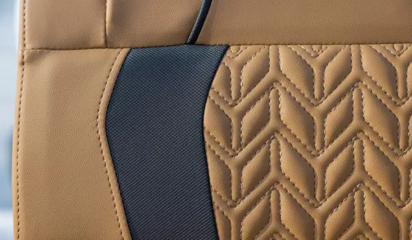 premium materials and seat stitching on a hurricane sundeck 2600 ob deck boat