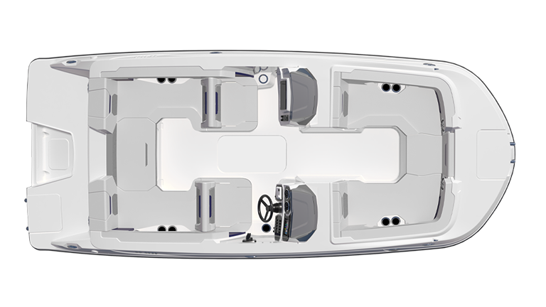 Explore the Hurricane SunDeck Sport 2050 OB deck boat.