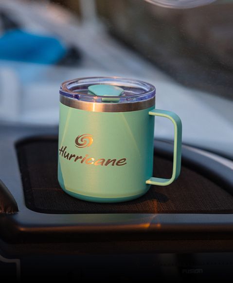 Hurricane insulated coffee cup. 