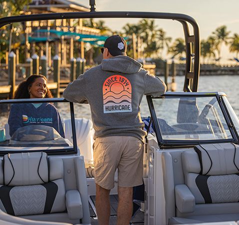 Innovative and convenient digital dash design on a Bennington pontoon.