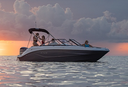 Explore Hurricane SunDeck OB deck boats.