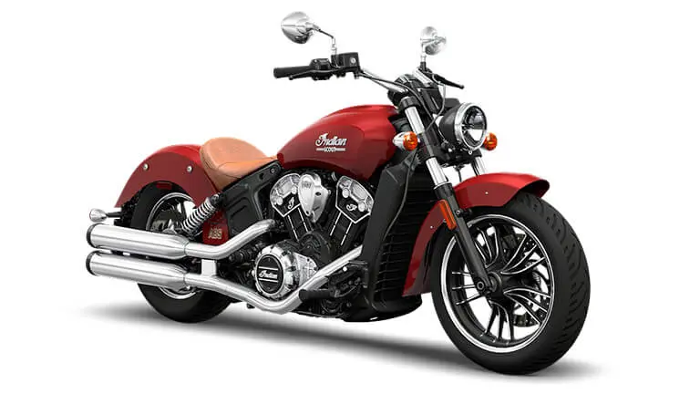 Indian Scout Motorcycle - Indian Red