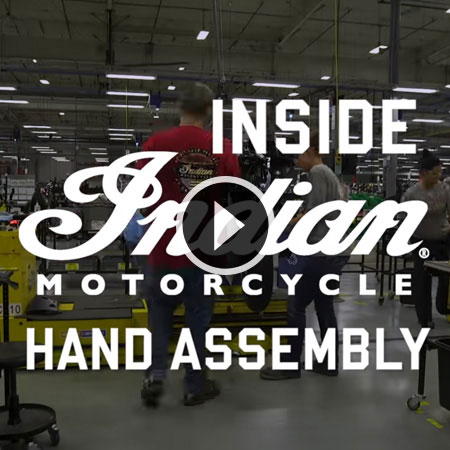 Inside Indian Motorcycle Spirit Lake Assembly