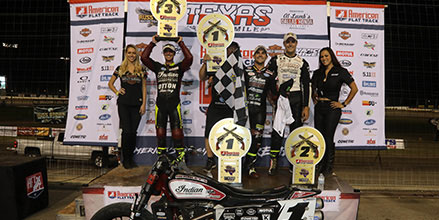Carrera en pista plana: noticias; Indian Motorcycle en la Texas Half-Mile