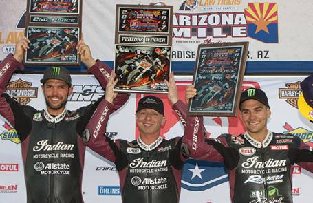 Image of the Indian Motorcycle racing sweeps Arizona