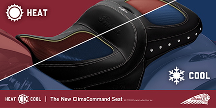 Indian Motorcycle's New Heated & Cooled Seat Features Industry