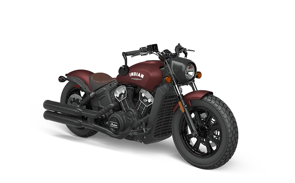 2021 Indian Scout Bobber Motorcycle ABS Maroon Metallic Smoke