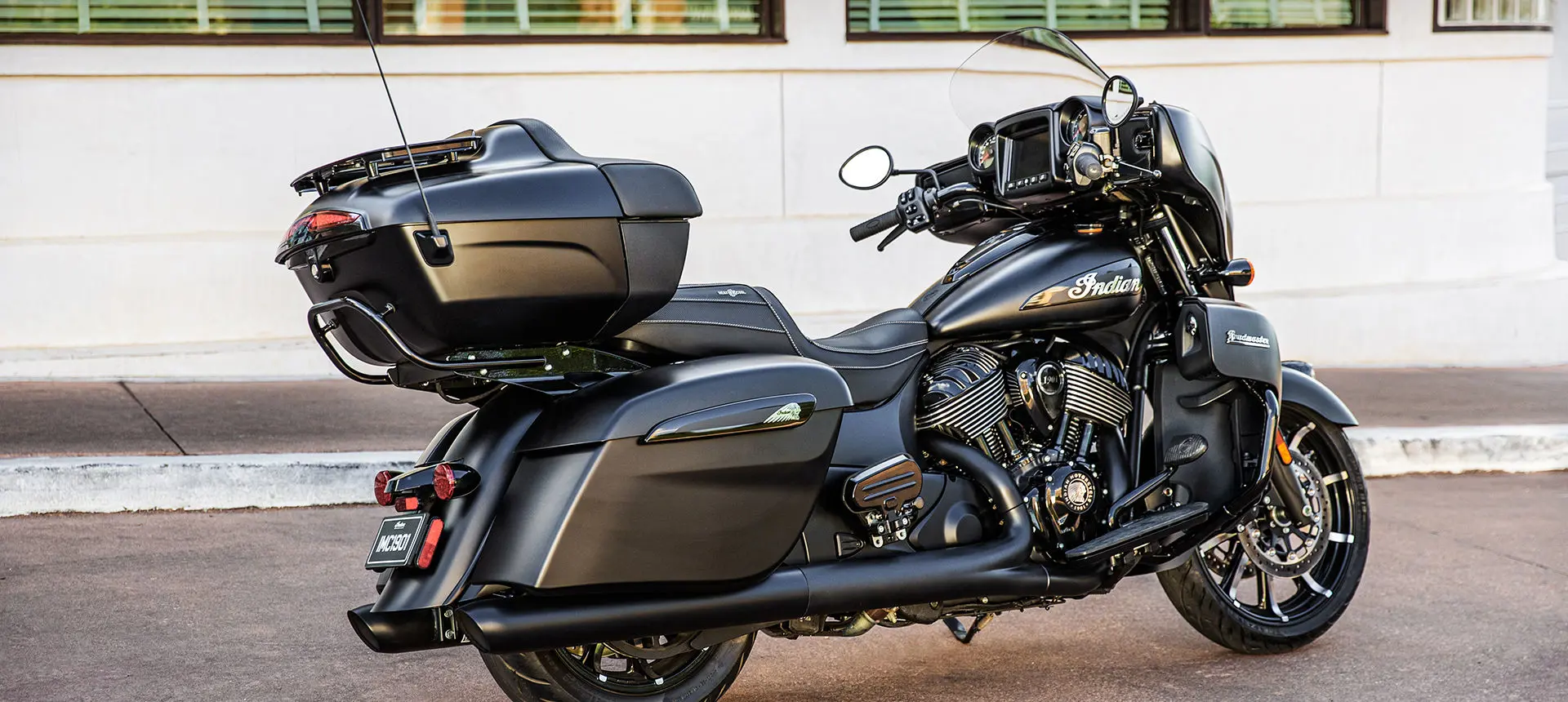 black smoke indian roadmaster dark horse motorcycle