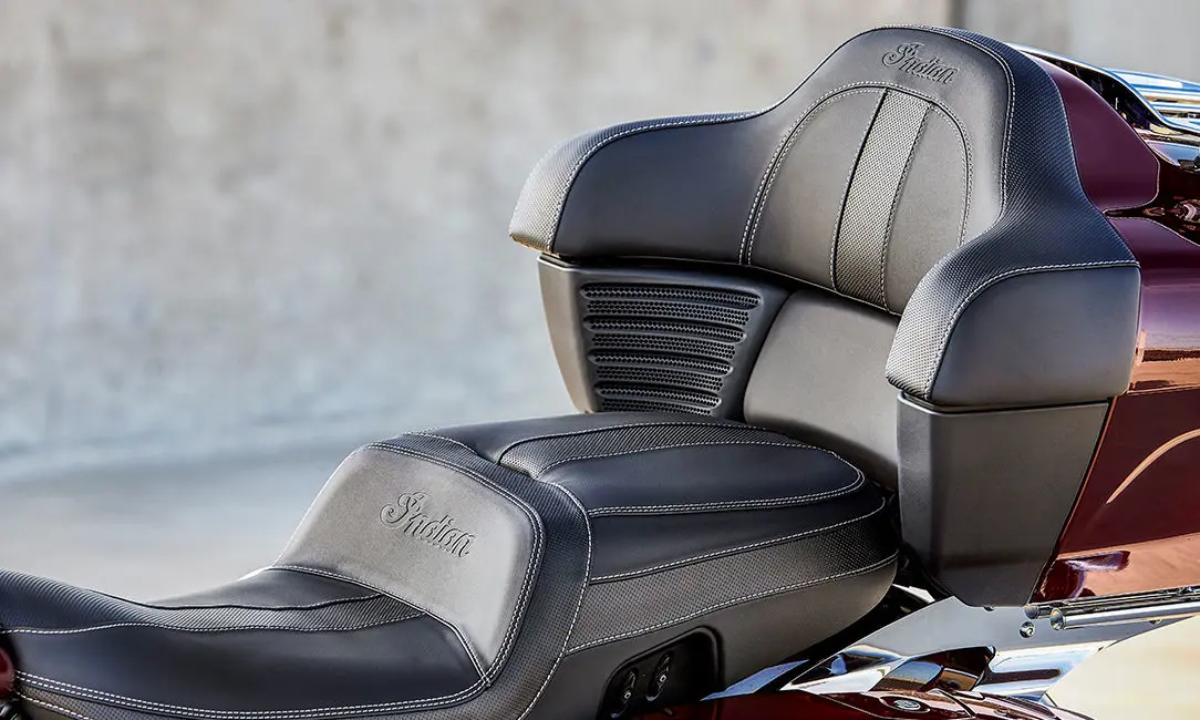 passenger seating on an indian roadmaster motorcycle