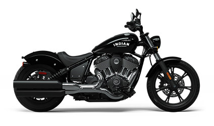 black metallic indian chief motorcycle