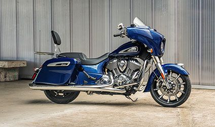 accessorized deepwater metallic indian chieftain limited motorcycle
