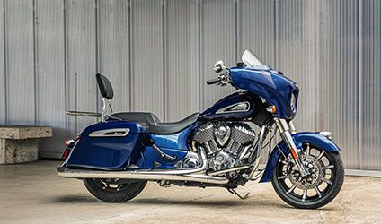 accessorized indian chieftain motorcycle