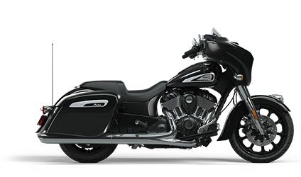 black metallic indian chieftain motorcycle