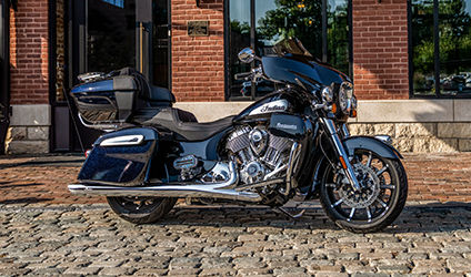 accessorized indian roadmaster limited motorcycle