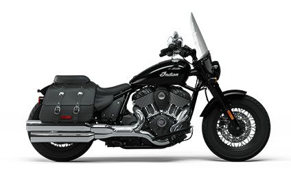 black metallic indian super chief motorcycle