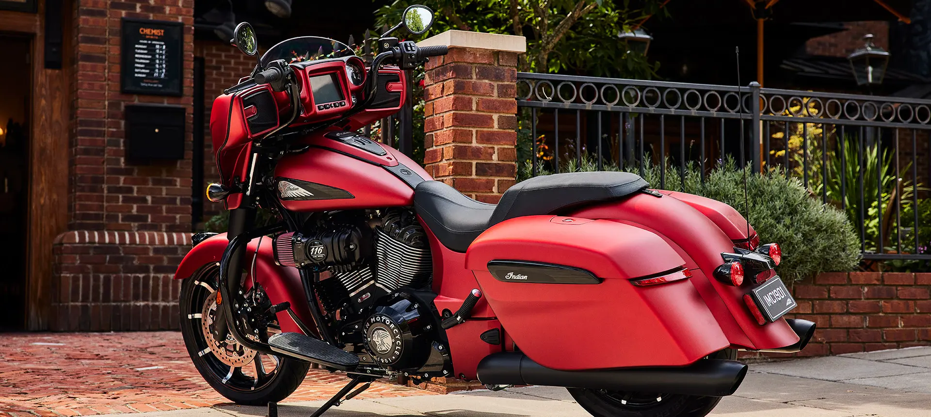 ruby smoke indian chieftain dark horse motorcycle