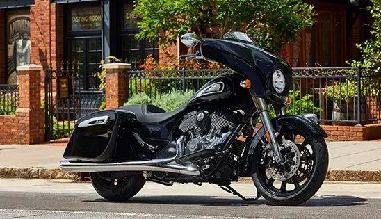 black metallic indian chieftain limited motorcycle