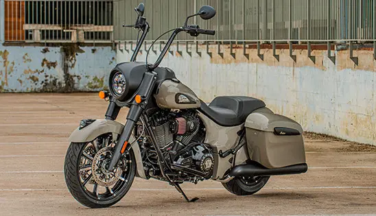 quartz gray indian springfield dark horse motorcycle
