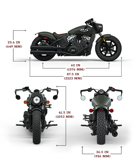 Sympton Produce Tan rápido como un flash Especificaciones: 2023 Indian Scout Bobber Motocicleta US