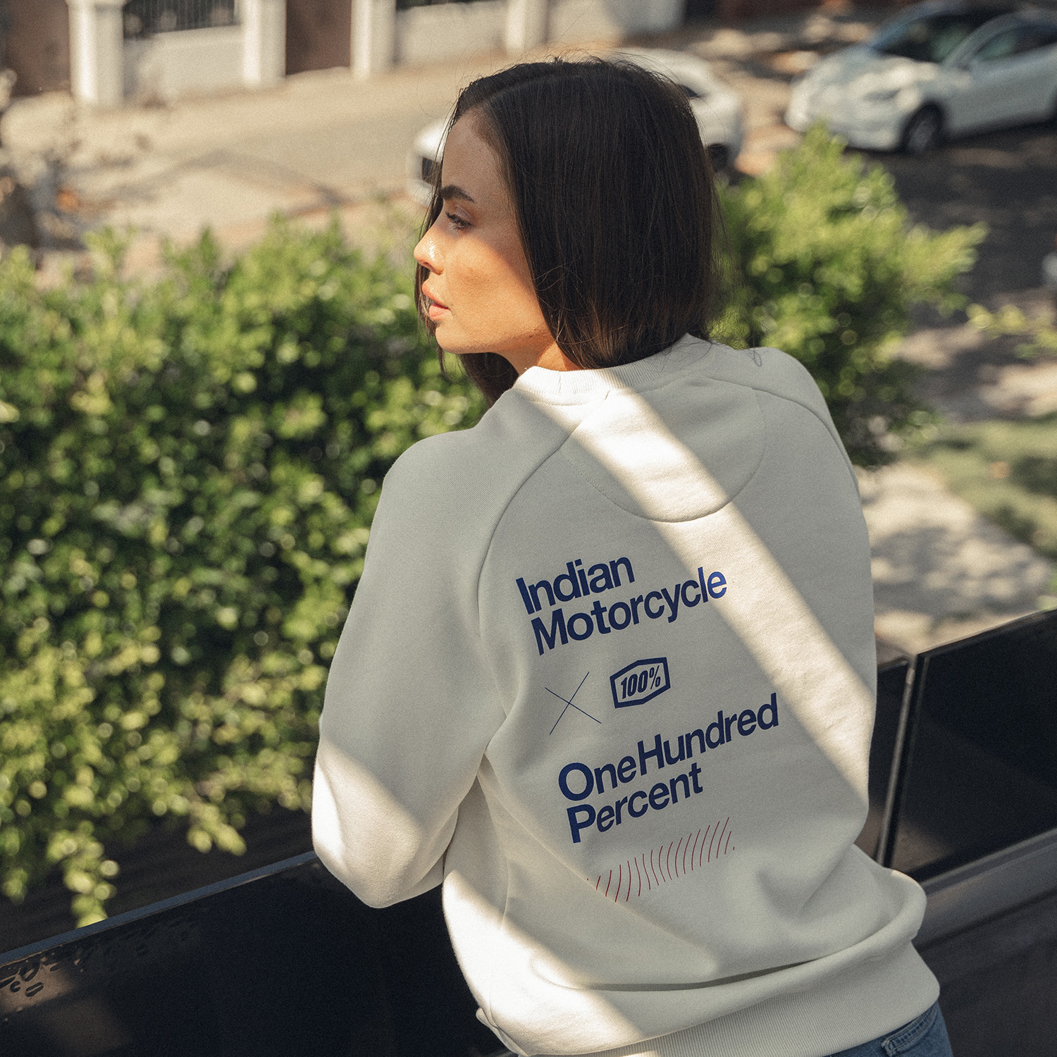 Women's IMC X 100% Sweatshirt, White | Indian Motorcycle