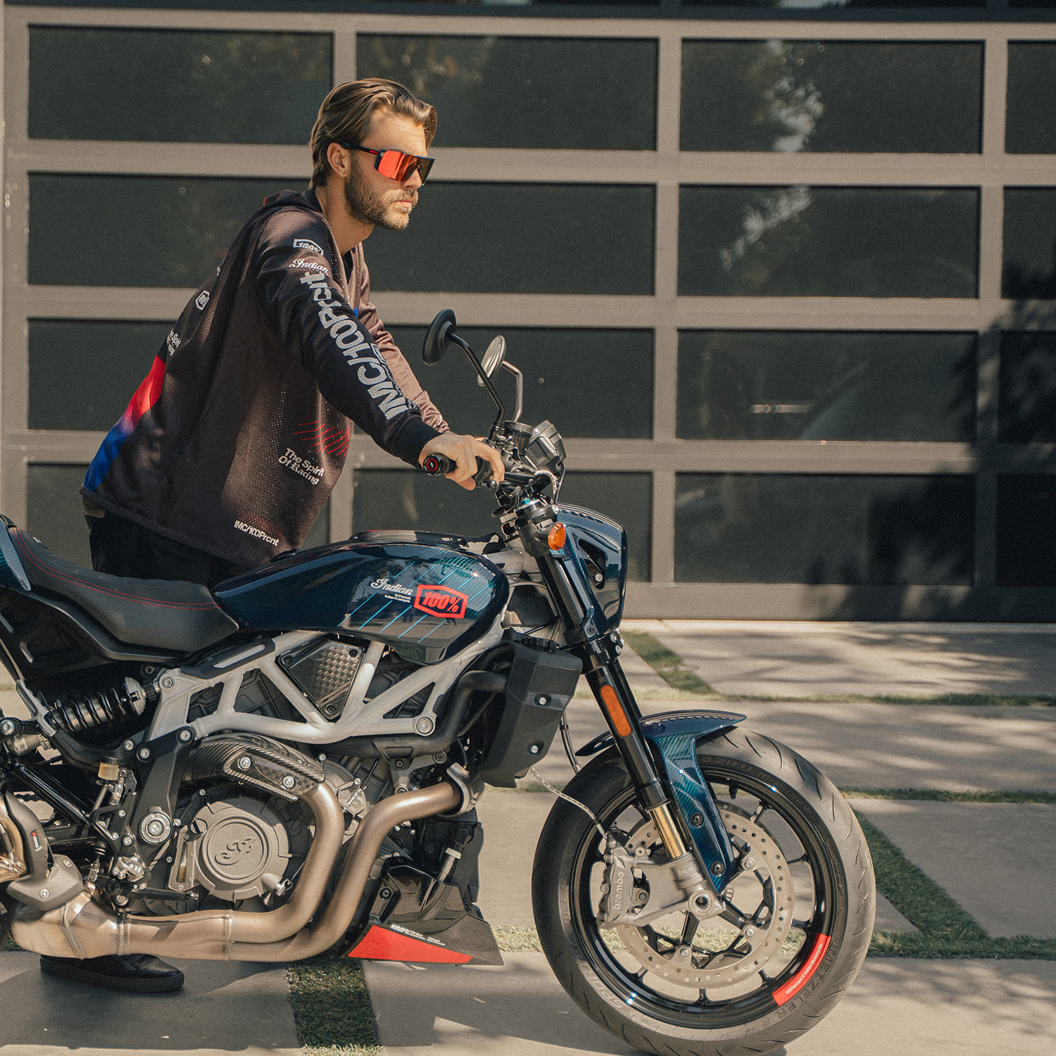 Indian Motorcycle X 100% Jersey Black 2833333 | eBay