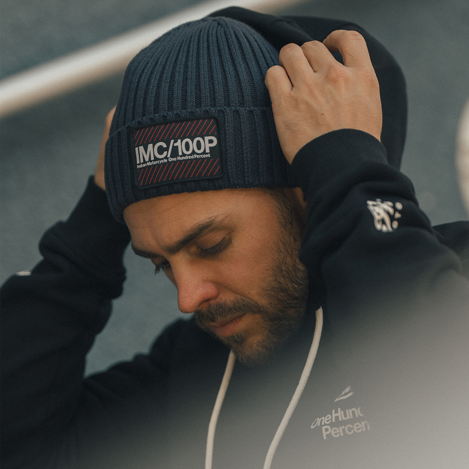 IMC X 100% Beanie, Navy | Indian Motorcycle