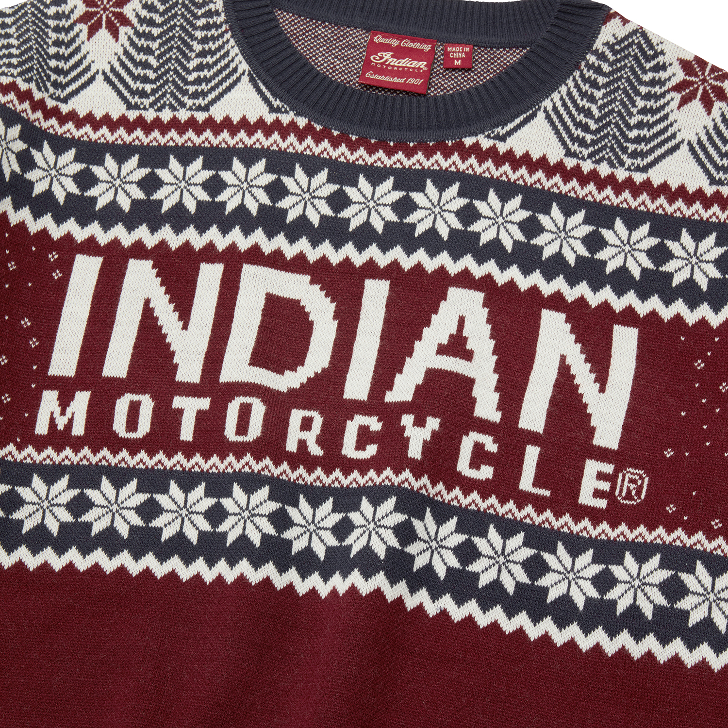 Indian Motorcycle / ニット・セーター(厚手)/L/ウール Unisex Indian Motorcycle Holiday Sweater | Indian Motorcycle