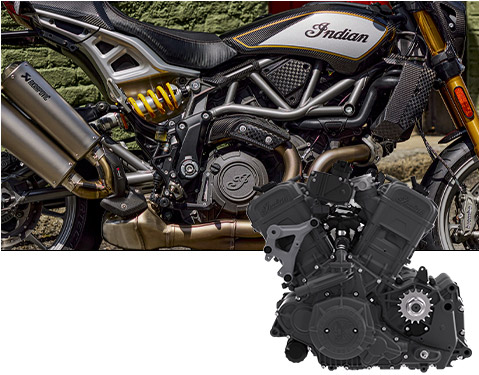 Indian Motorcycle FTR engine.