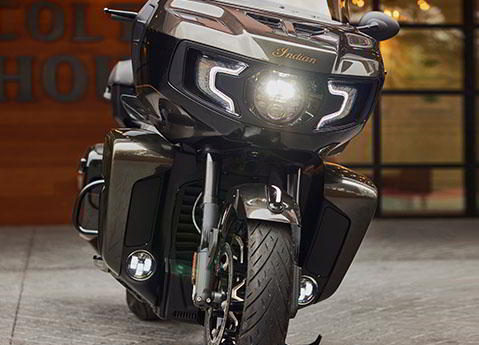 front view of a 2023 indian pursuit elite motorcycle